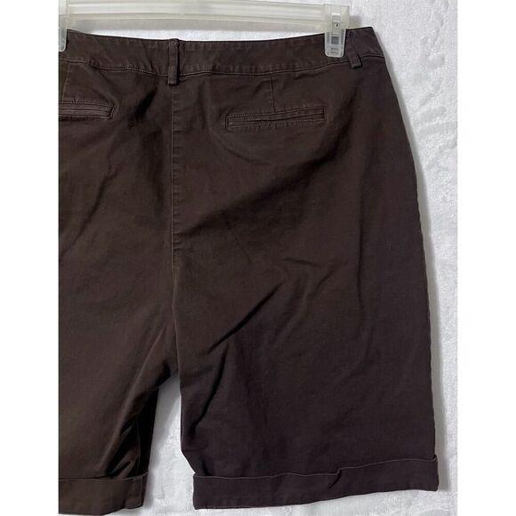 Talbots Women's Stretch Chino Shorts Brown Size 18 Casual - Picture 6 of 8
